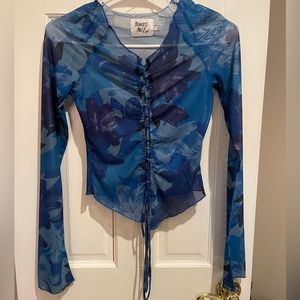 Princess Polly Mesh Butterfly Cropped Top